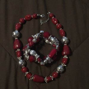 Necklace with matching bracelet